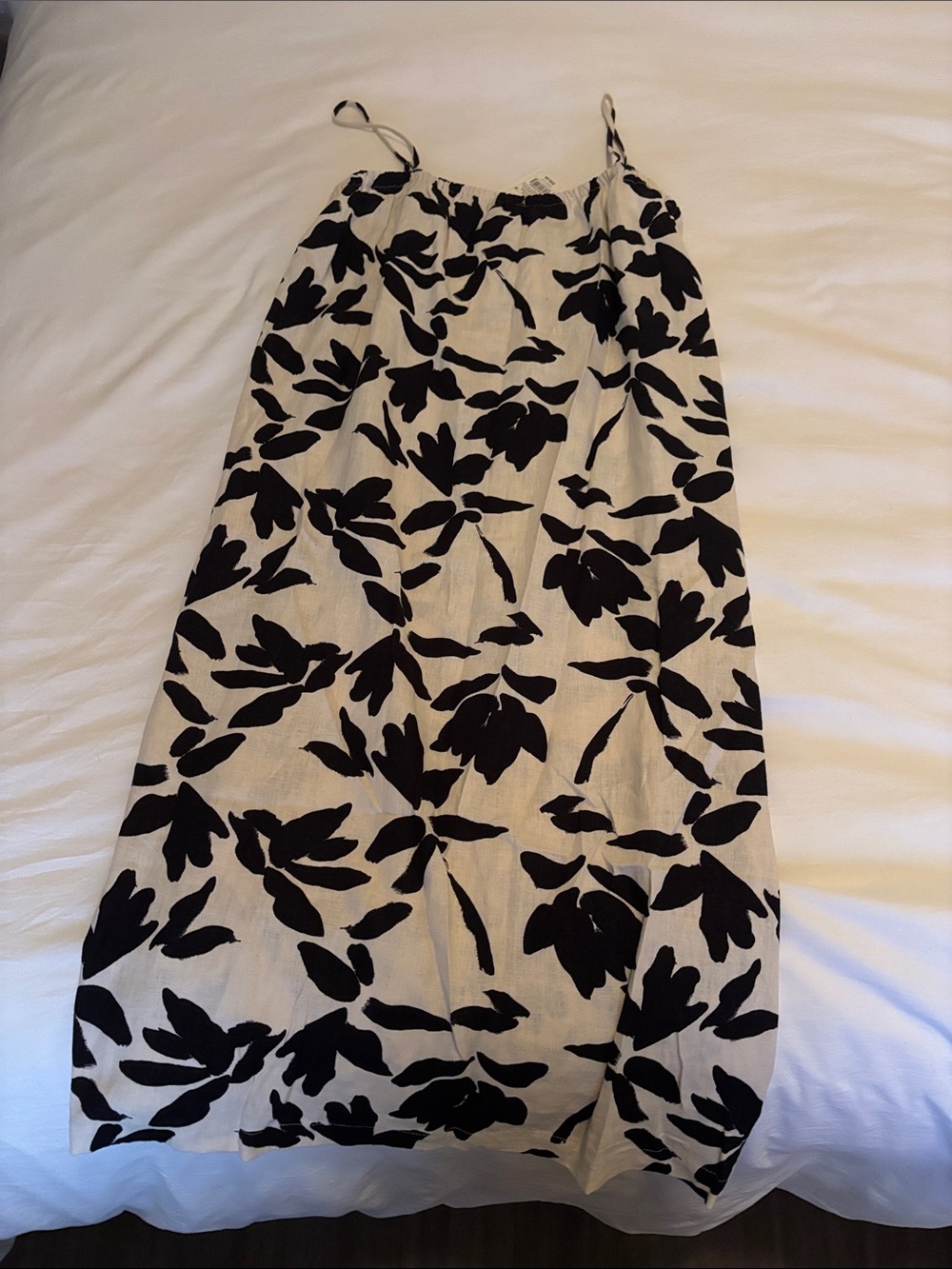 a new day Black & Cream Floral Midi Dress